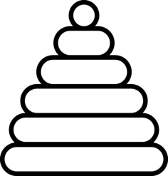 Baby Pyramid Outline Svg Vector, Free Vectors File